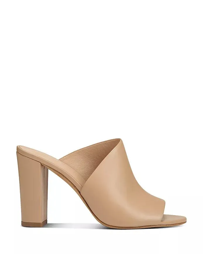 Hanna Leather Mule - Nude