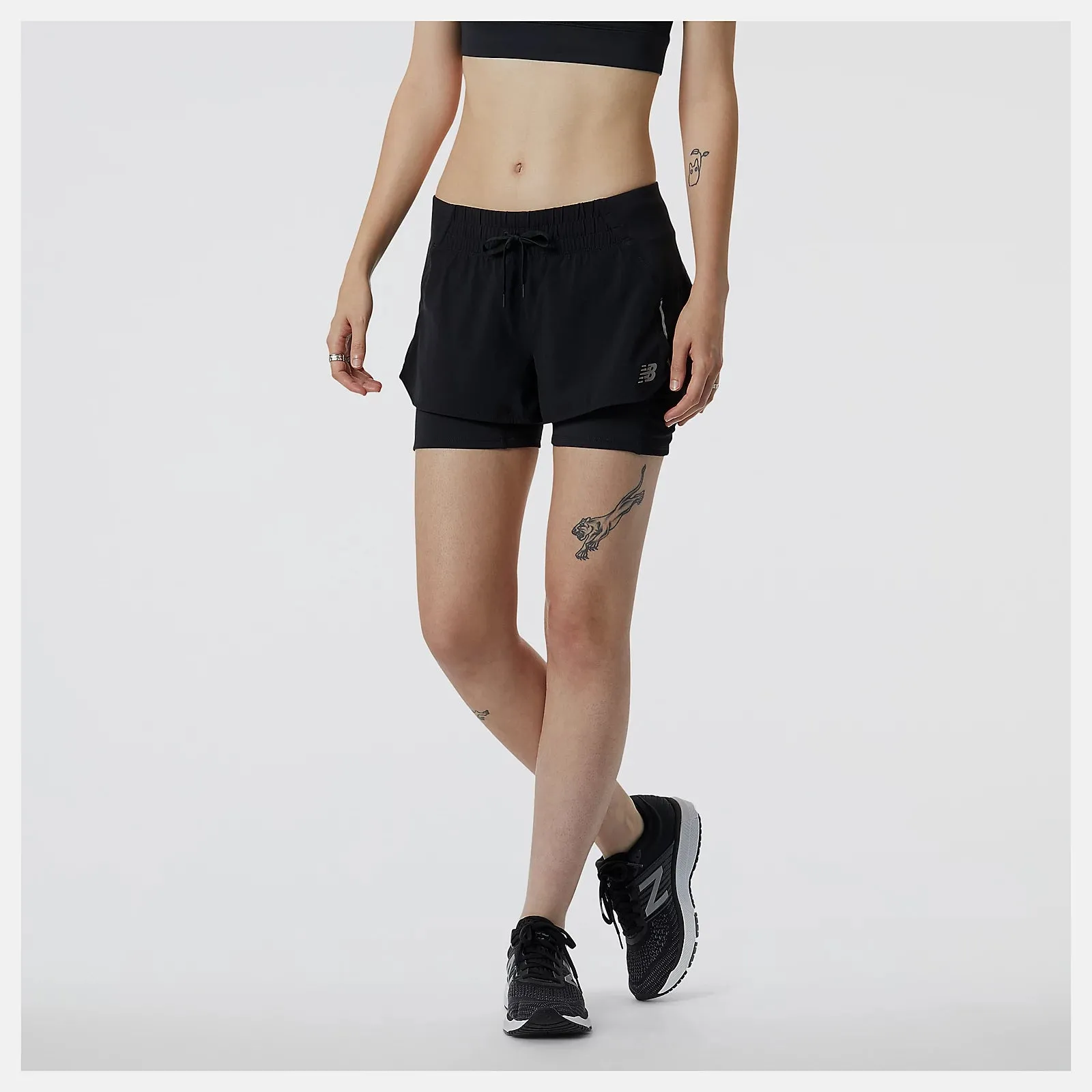 Impact Run 2 in 1 Short | Black