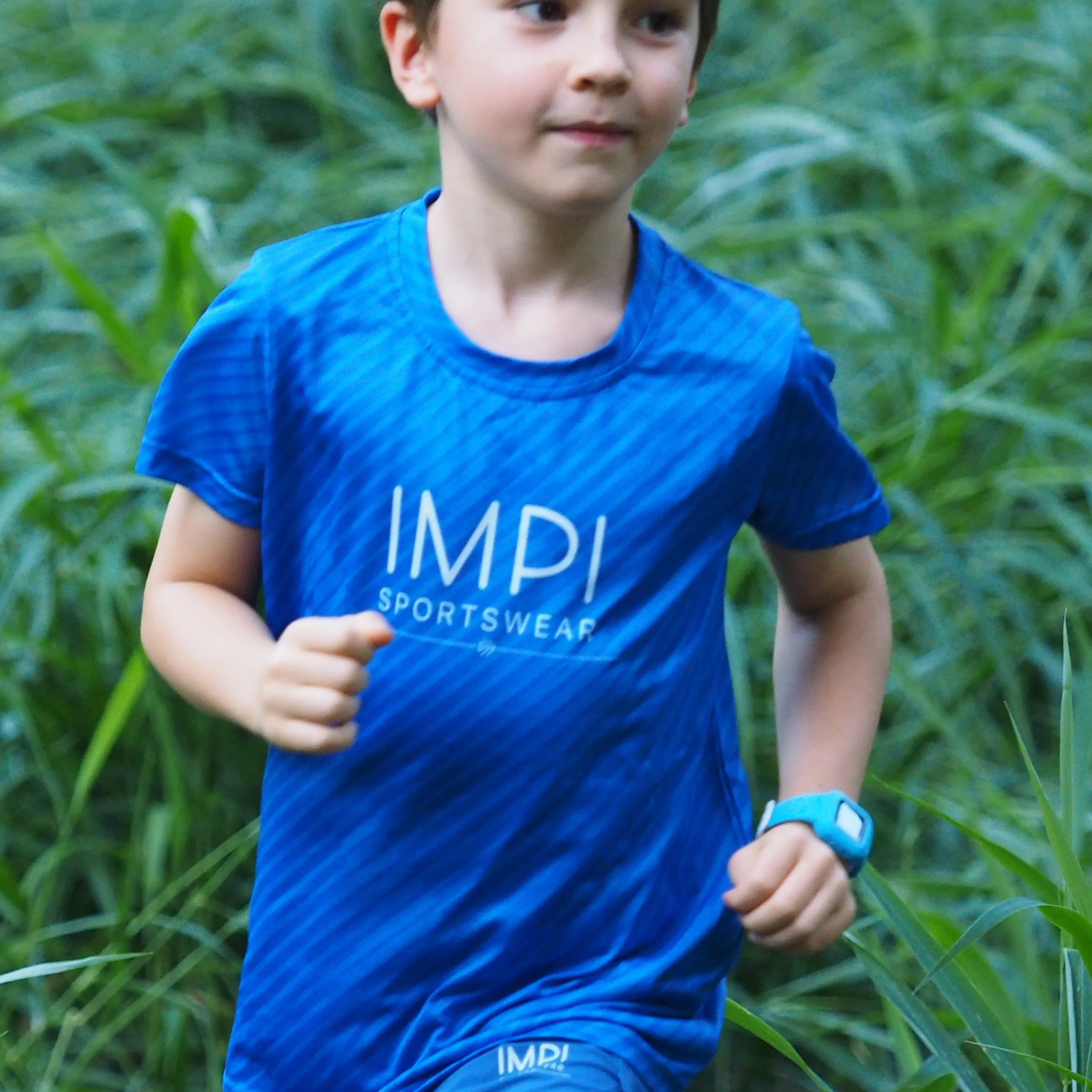 IMPI Boys Running Tee - Blue