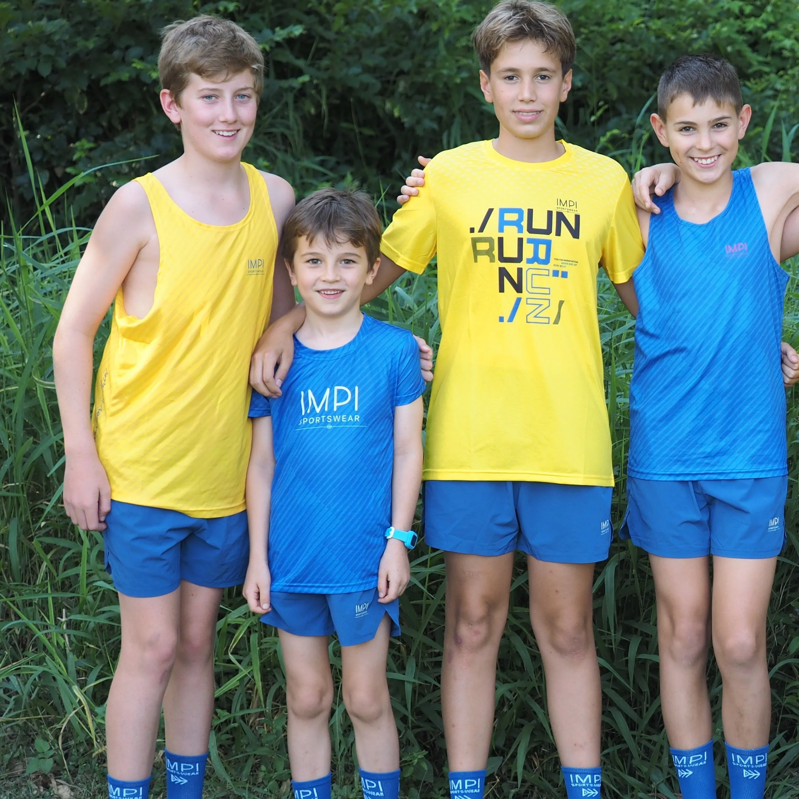 IMPI Boys Running Tee - Blue