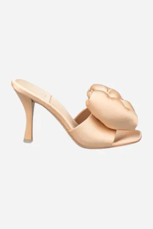 Jeffrey Campbell Deedee Hi Big Bow Mule Heels in Beige