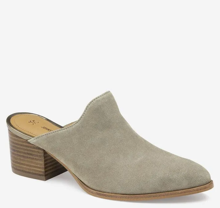 Johnston & Murphy Trista Mule Taupe Suede