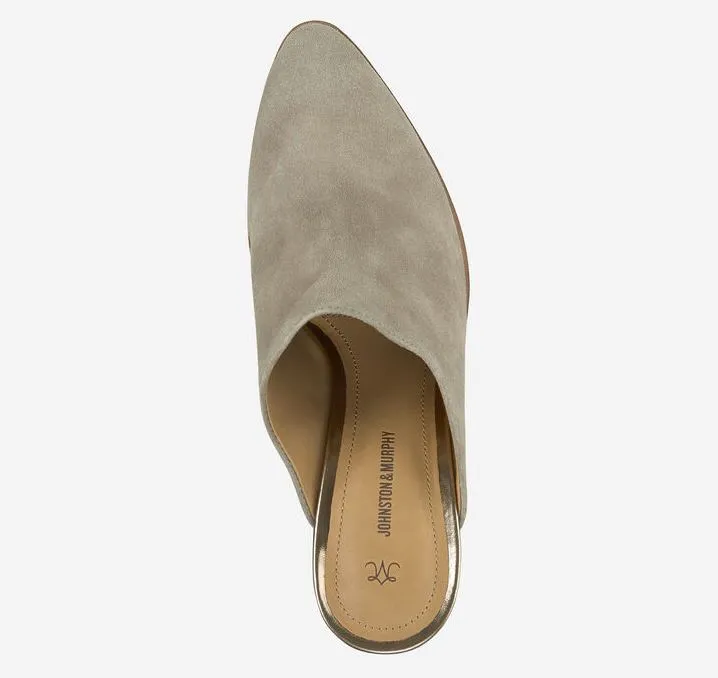 Johnston & Murphy Trista Mule Taupe Suede