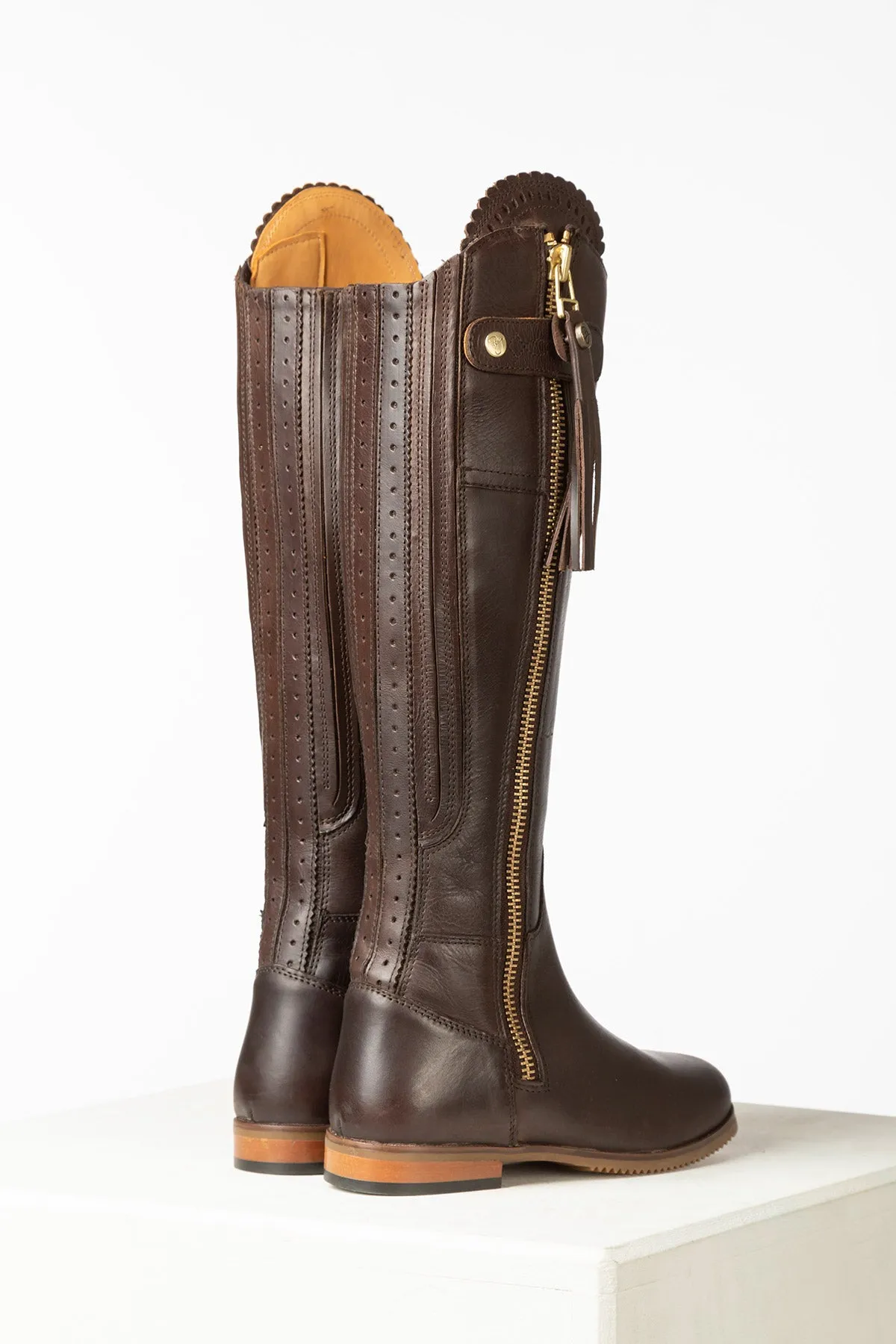 Ladies Tall Leather Country Boots - Helmsley