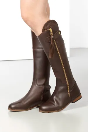 Ladies Tall Leather Country Boots - Helmsley