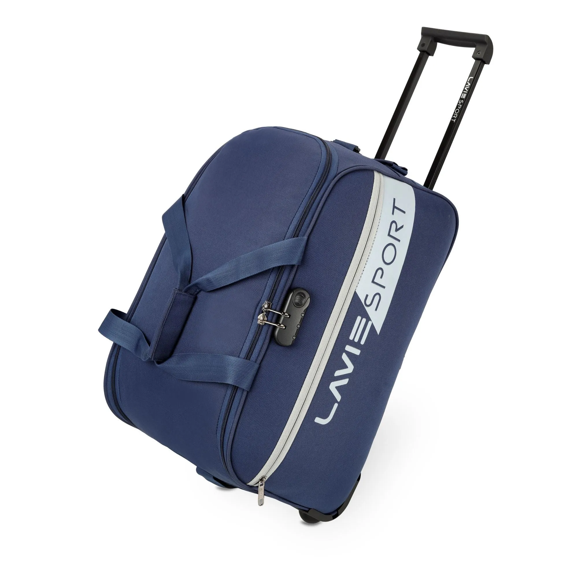 Lavie Sport 53 cms Camelot Wheel Duffle Bag With Combi Lock | Navy