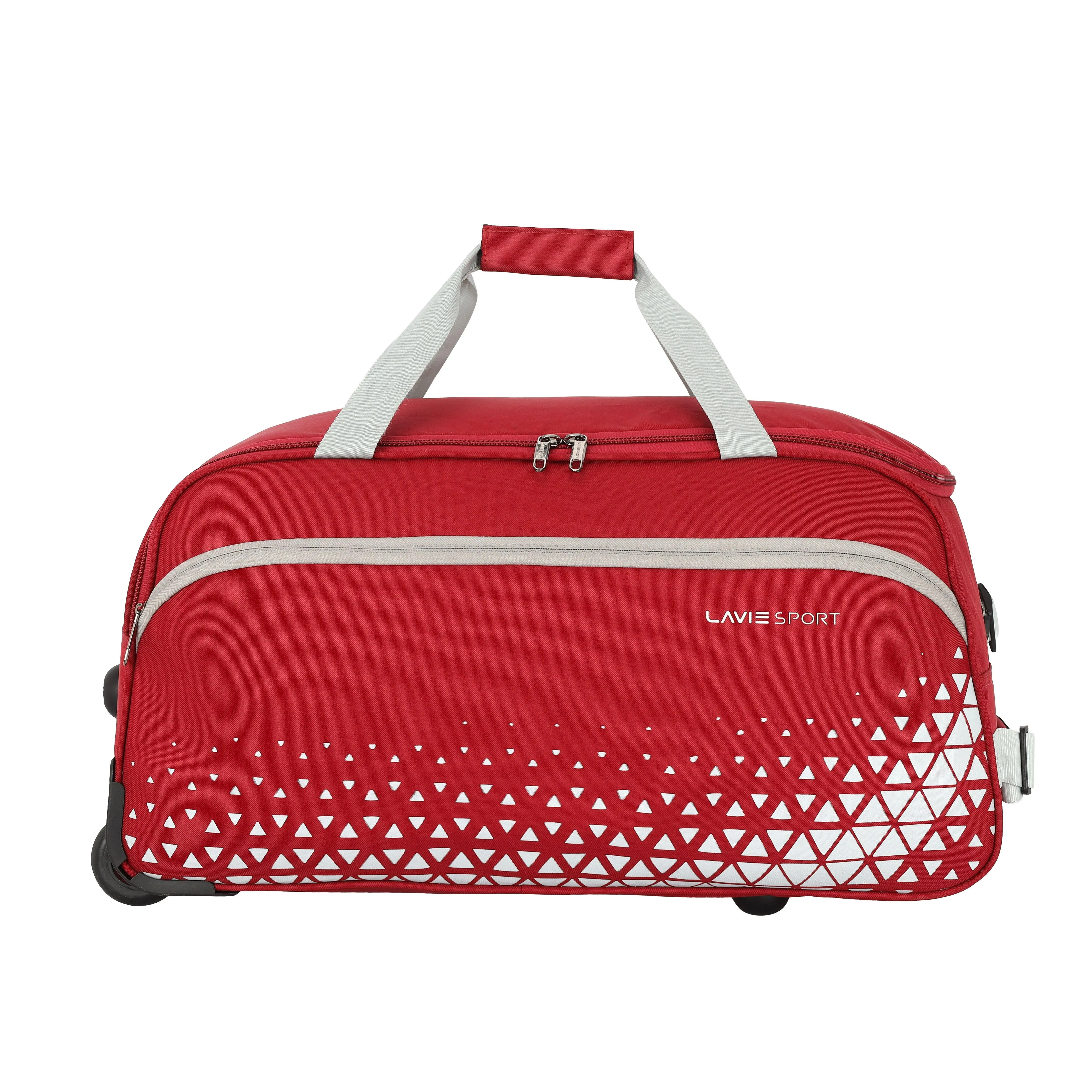 Lavie Sport Roar M Large Size 62 cms Wheel Duffle Bag | 2 Wheel Duffle Bag Red