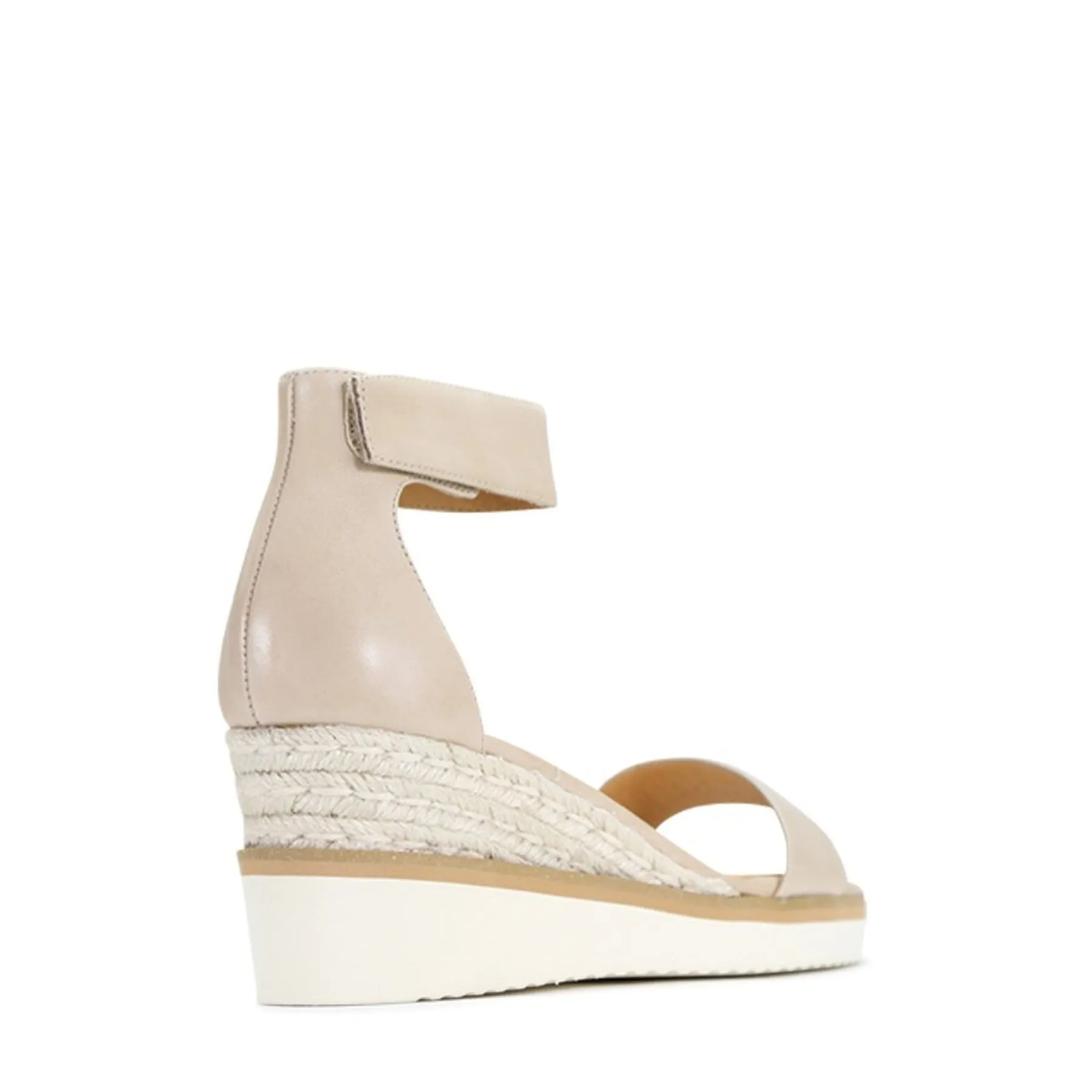 LAZY LEATHER ESPADRILLES SANDALS