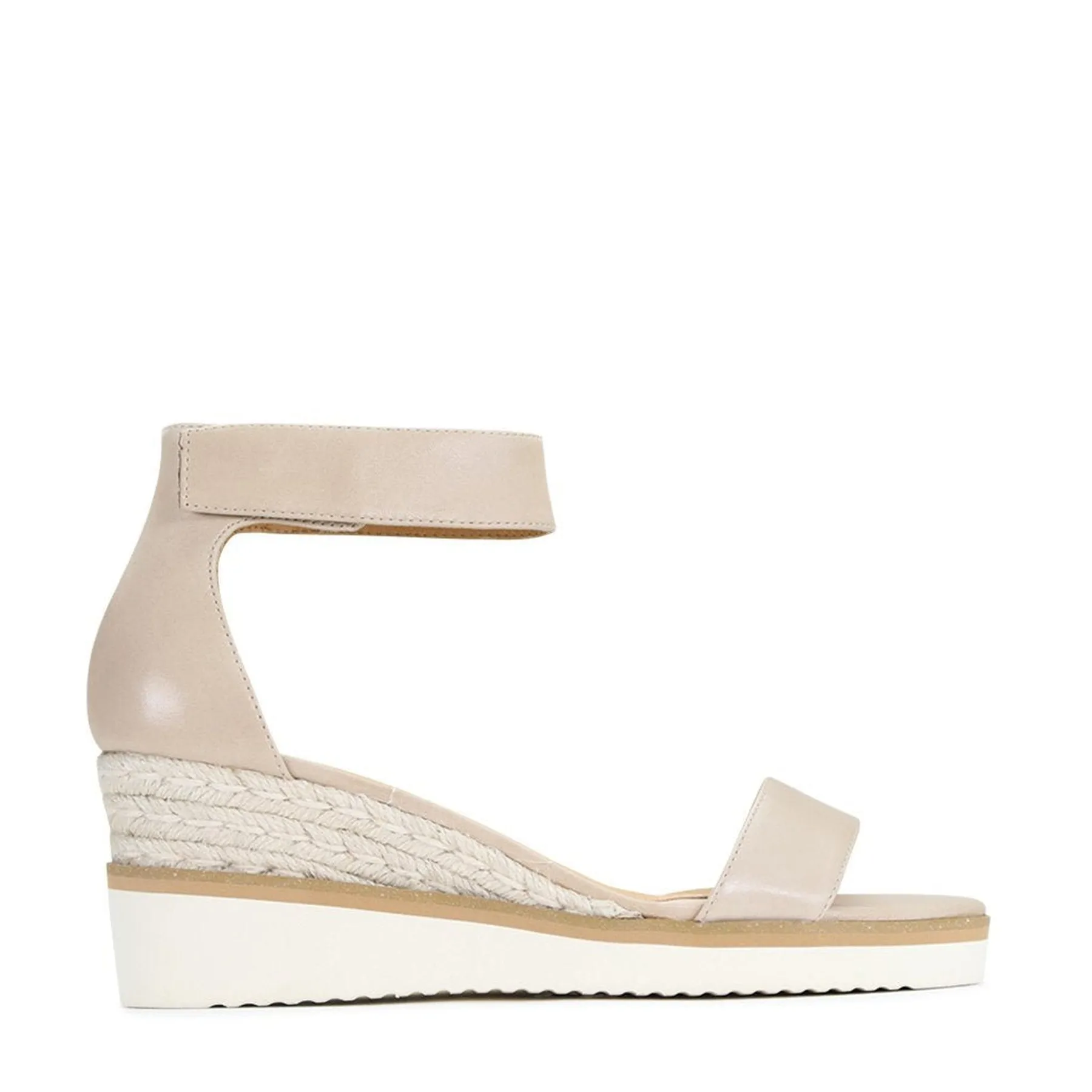 LAZY LEATHER ESPADRILLES SANDALS