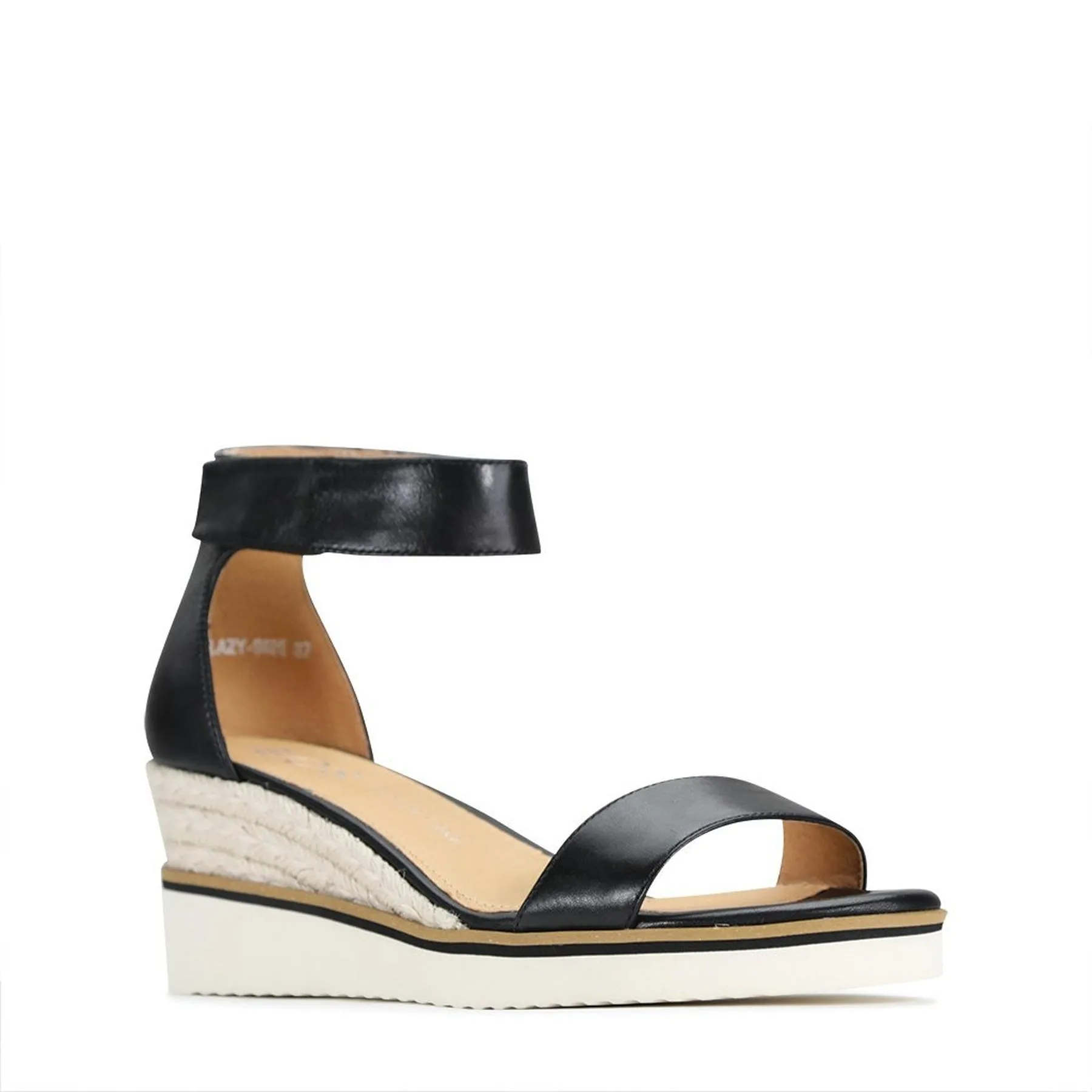 LAZY LEATHER ESPADRILLES SANDALS