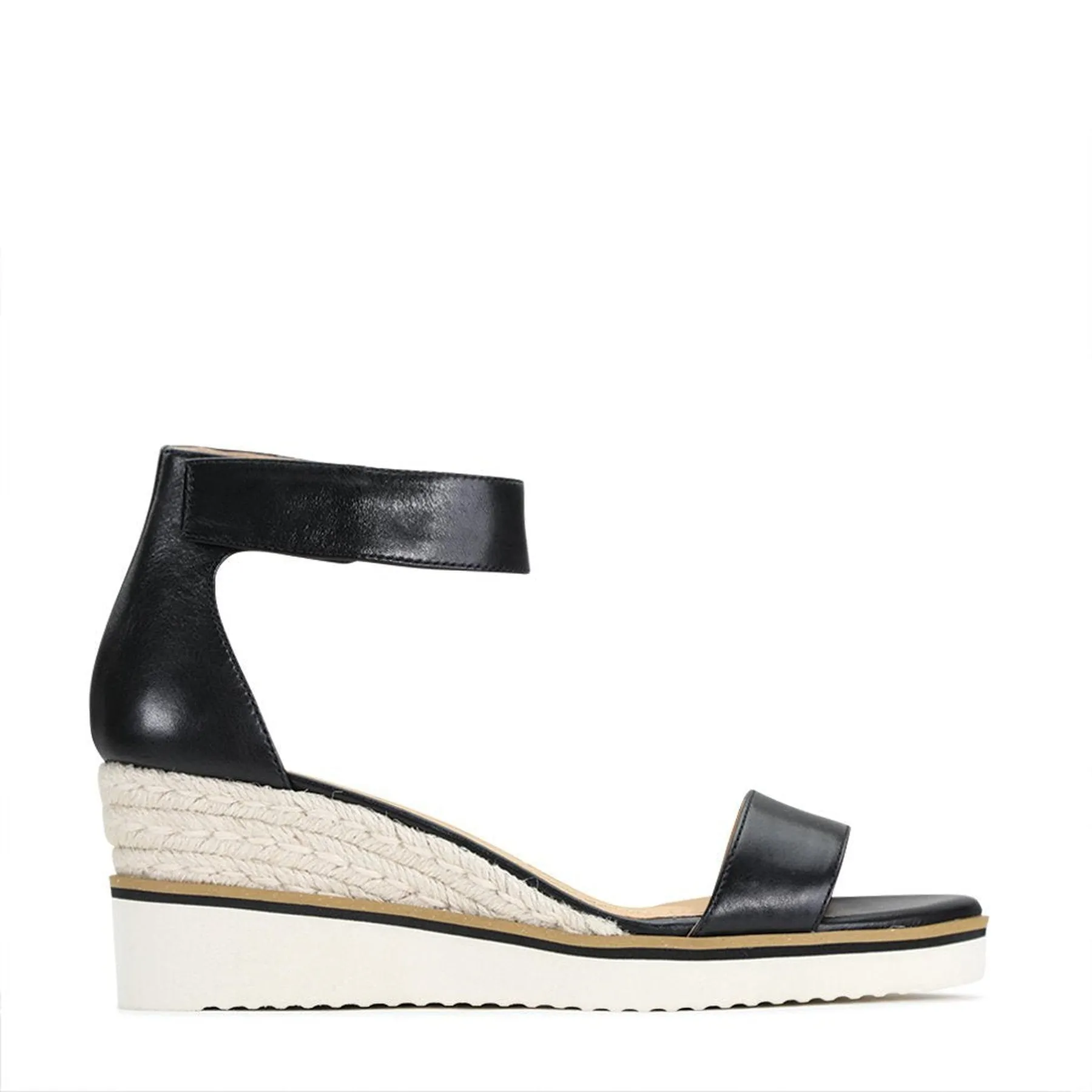 LAZY LEATHER ESPADRILLES SANDALS