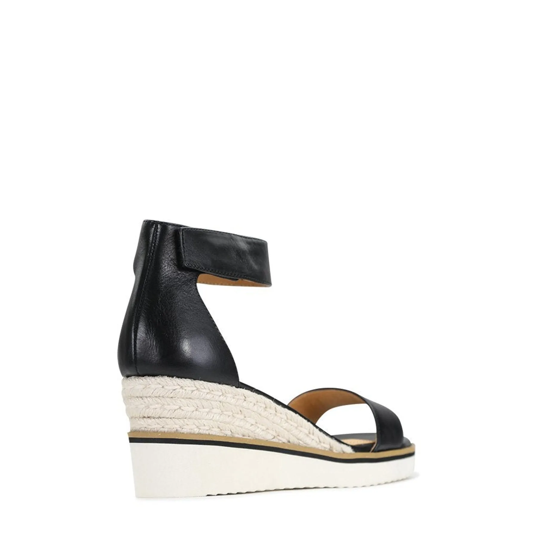 LAZY LEATHER ESPADRILLES SANDALS