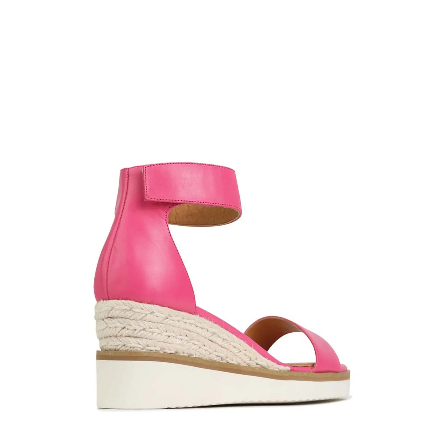 LAZY LEATHER ESPADRILLES SANDALS