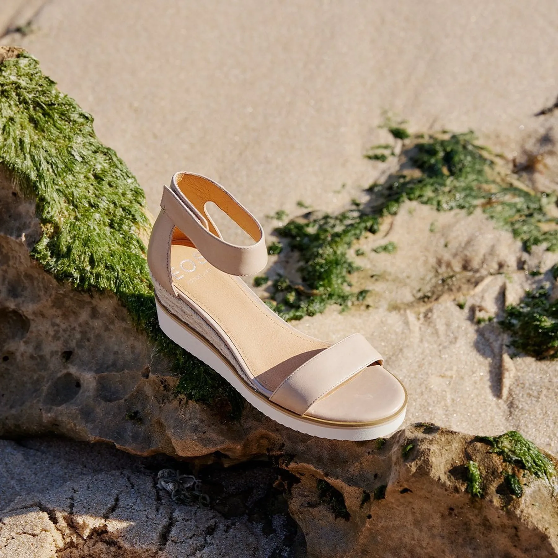 LAZY LEATHER ESPADRILLES SANDALS