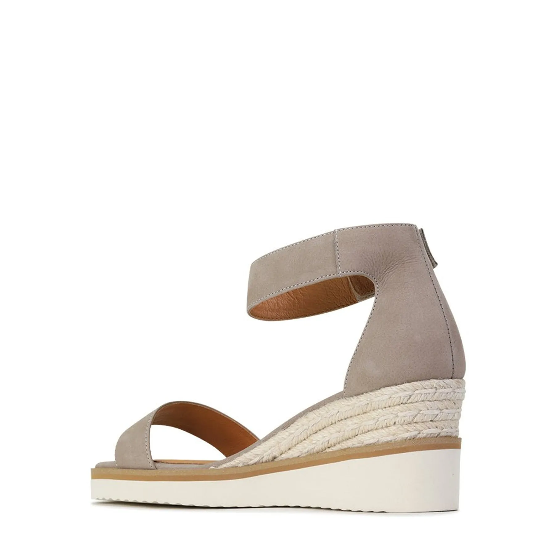 LAZY LEATHER ESPADRILLES SANDALS