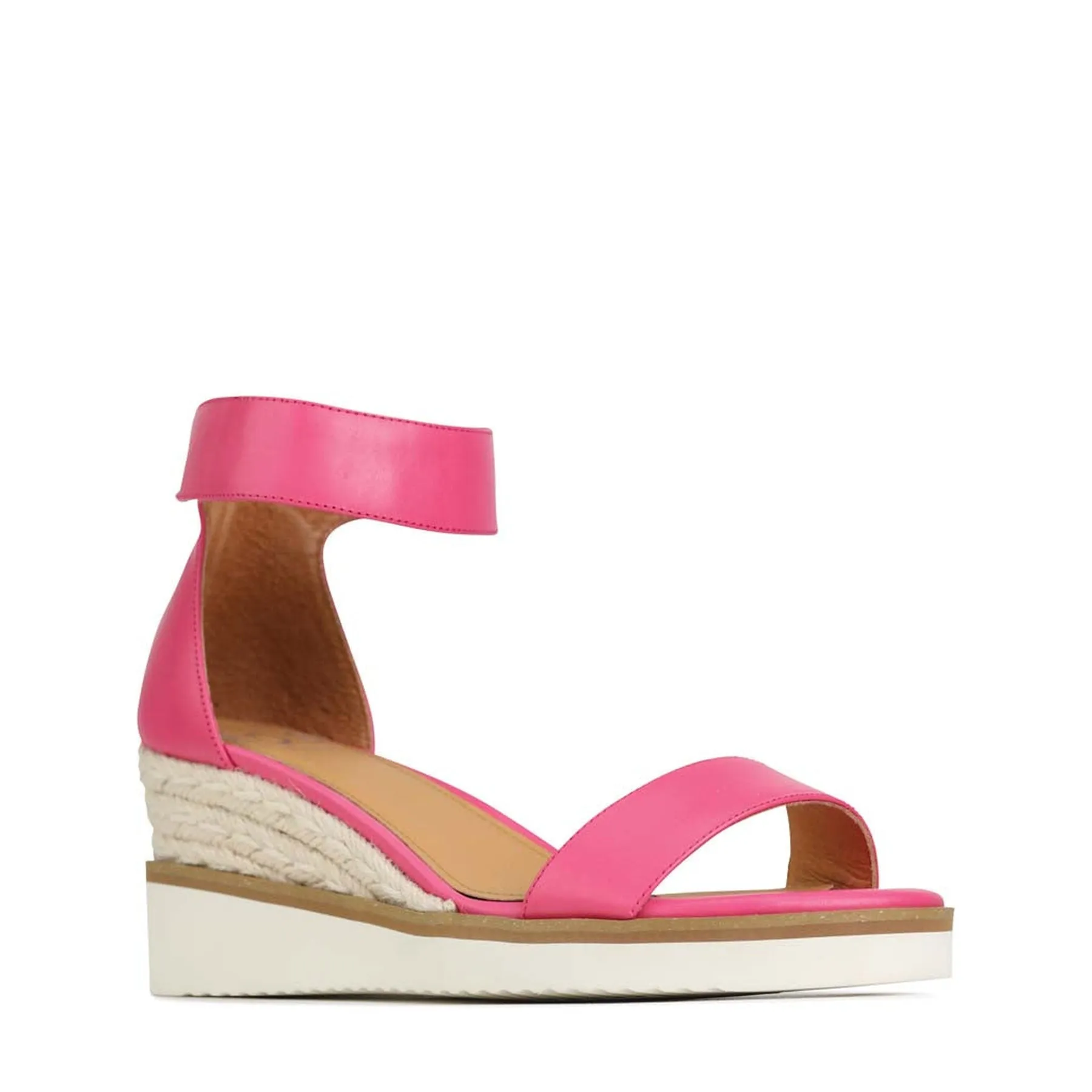 LAZY LEATHER ESPADRILLES SANDALS