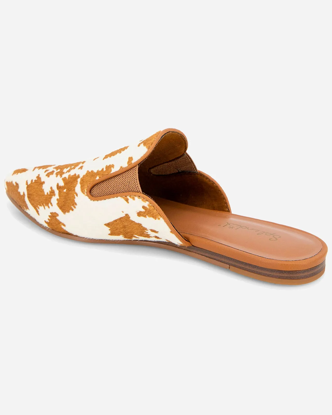 Liza Caramel Print Mule