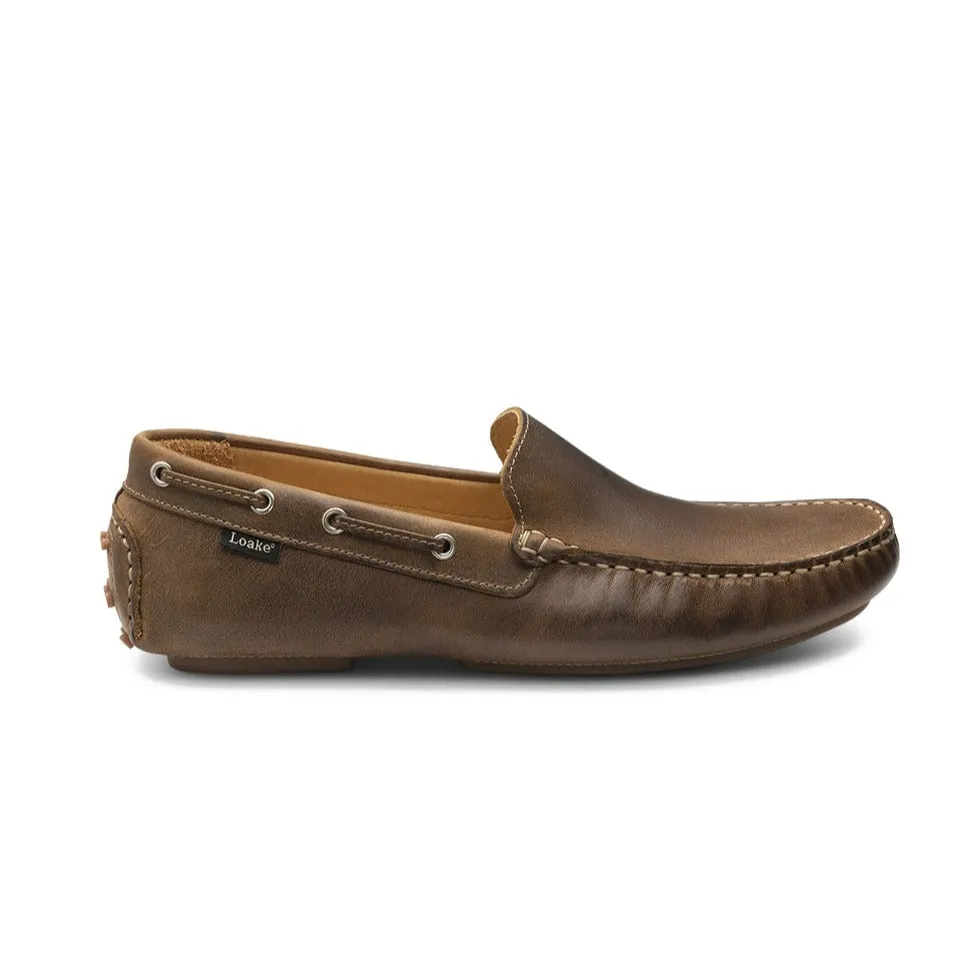 Loake Donington Driving Shoe - Brown Oiled Nubuck