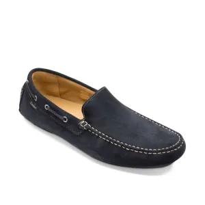 Loake Donington Driving Shoe - Navy Suede