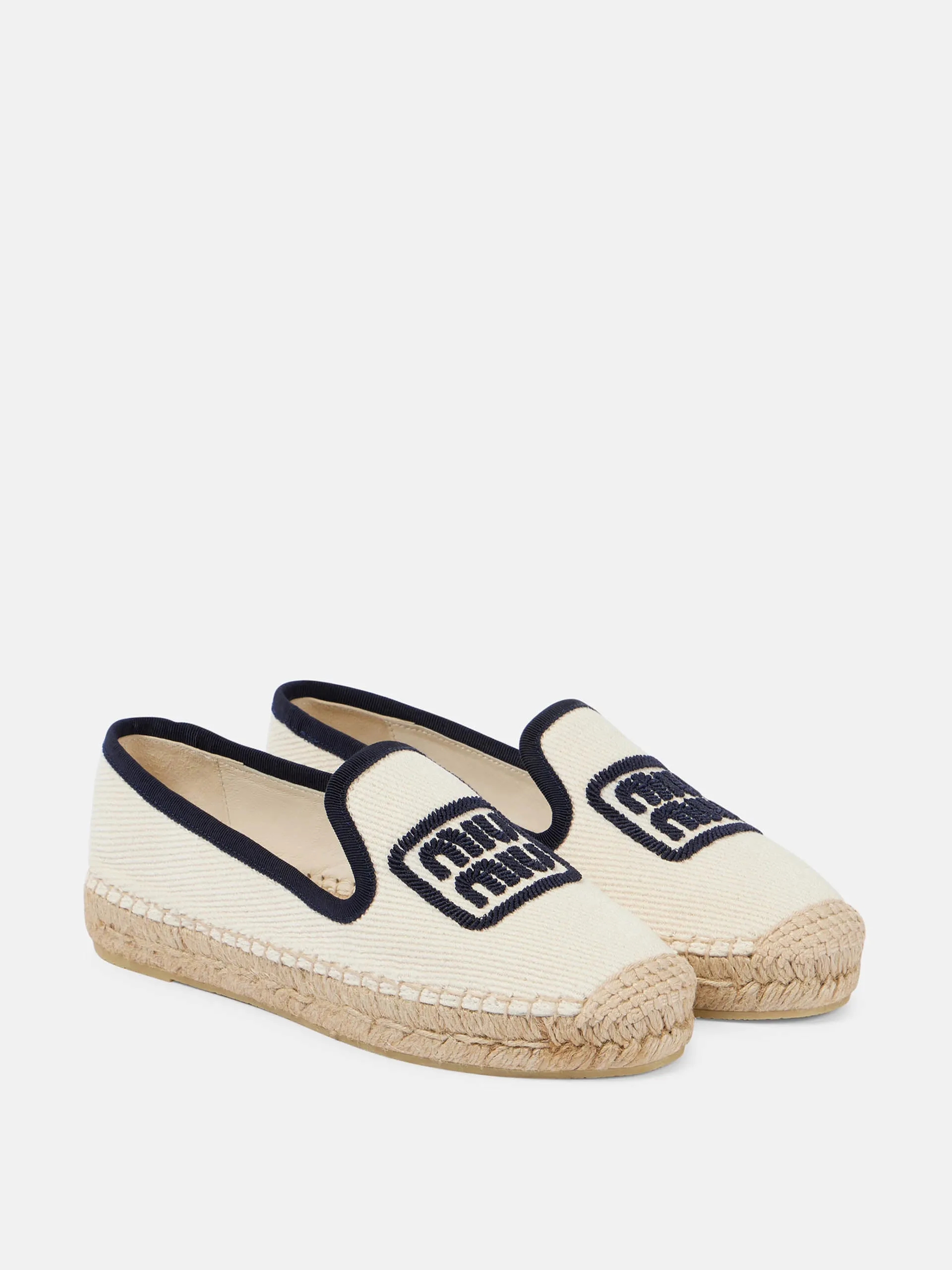 Logo embroidered espadrilles