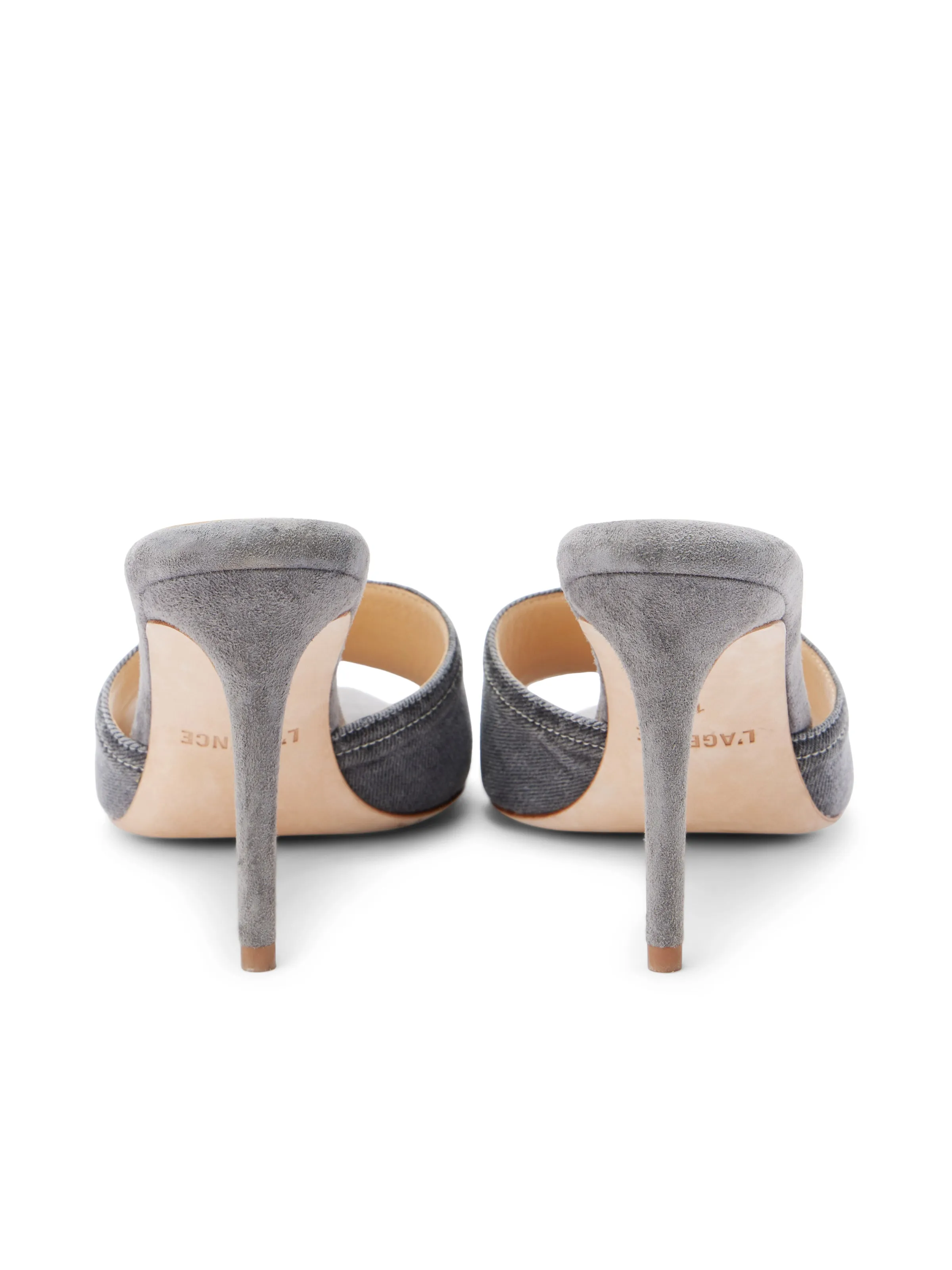 Lolita Denim Open-Toe Mule