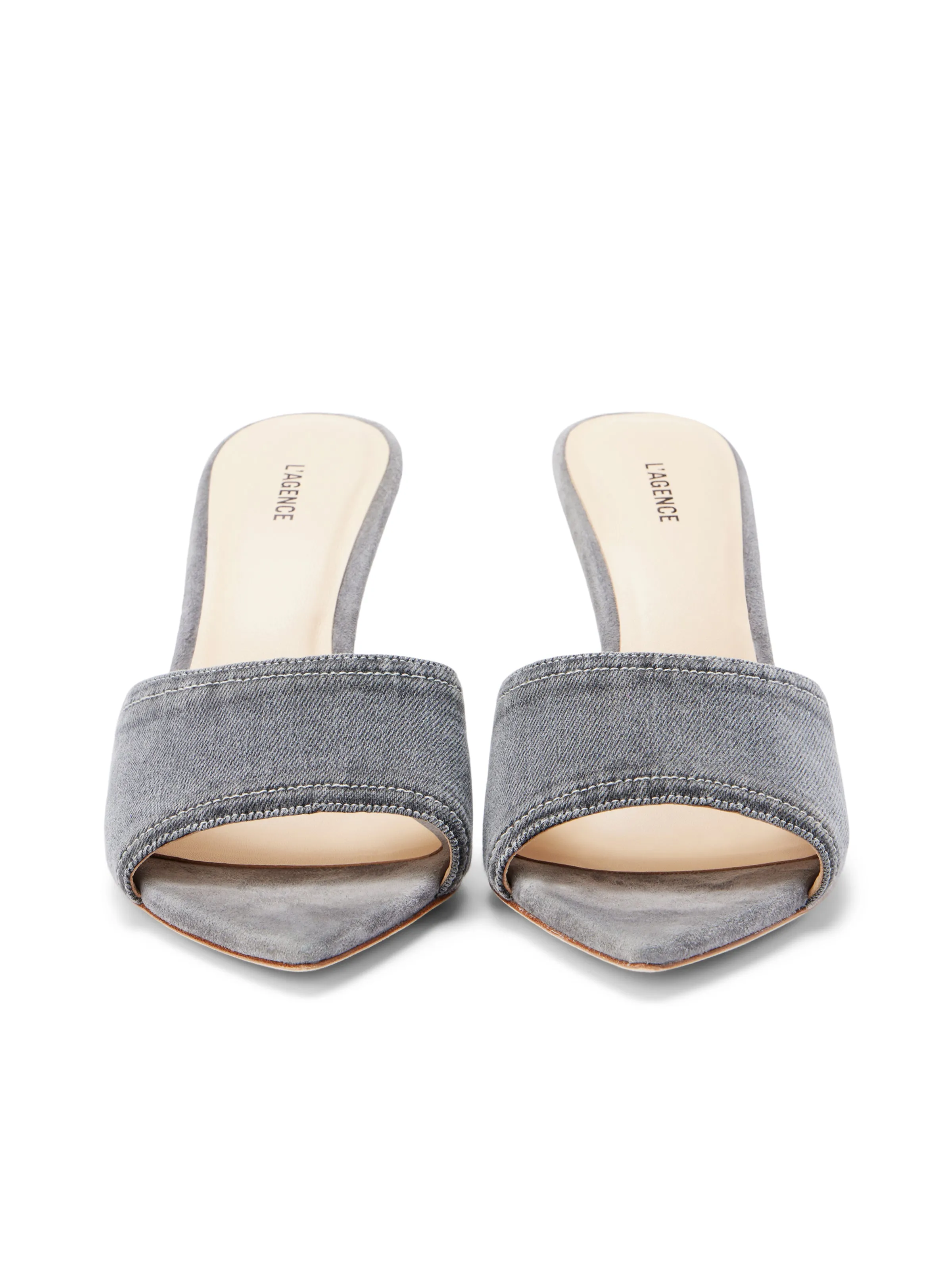 Lolita Denim Open-Toe Mule