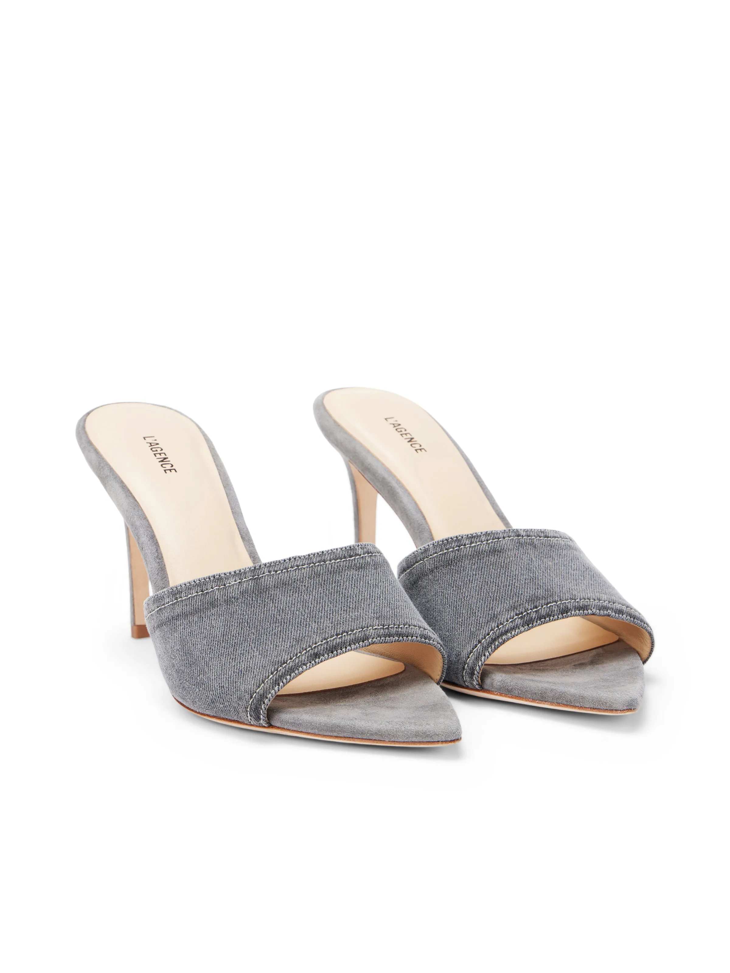 Lolita Denim Open-Toe Mule