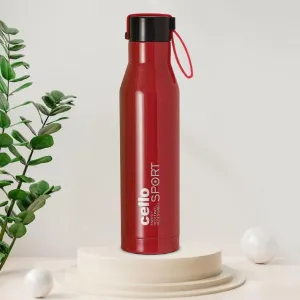 Maestro Flask, Vacusteel Water Bottle, Red