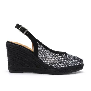 Marilyn Black Grey Espadrilles