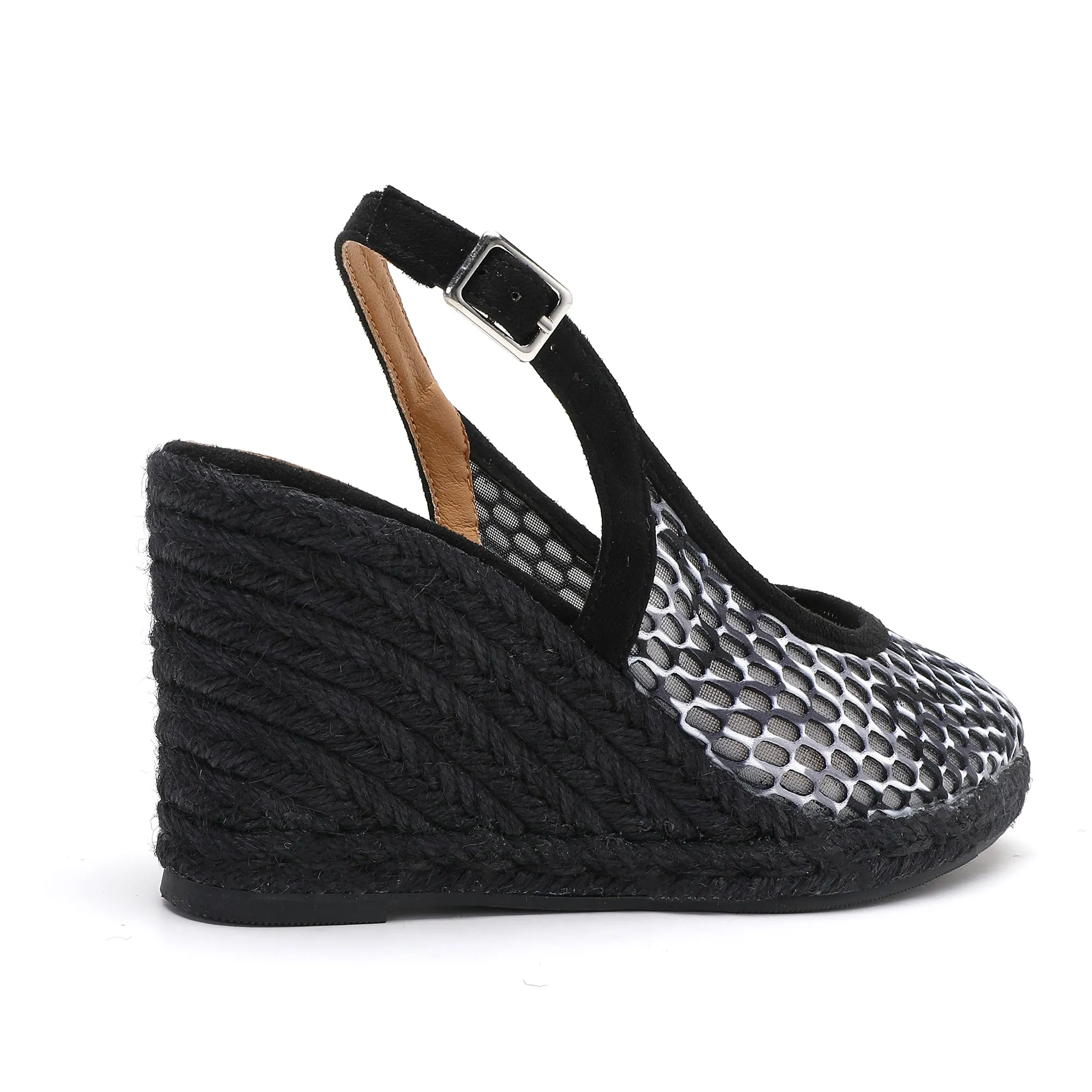 Marilyn Black Grey Espadrilles