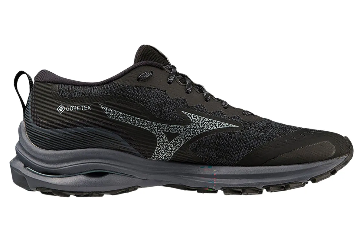 Mizuno Wave Rider GTX 2E Black/Ombre Blue/Glacial Ridge Mens