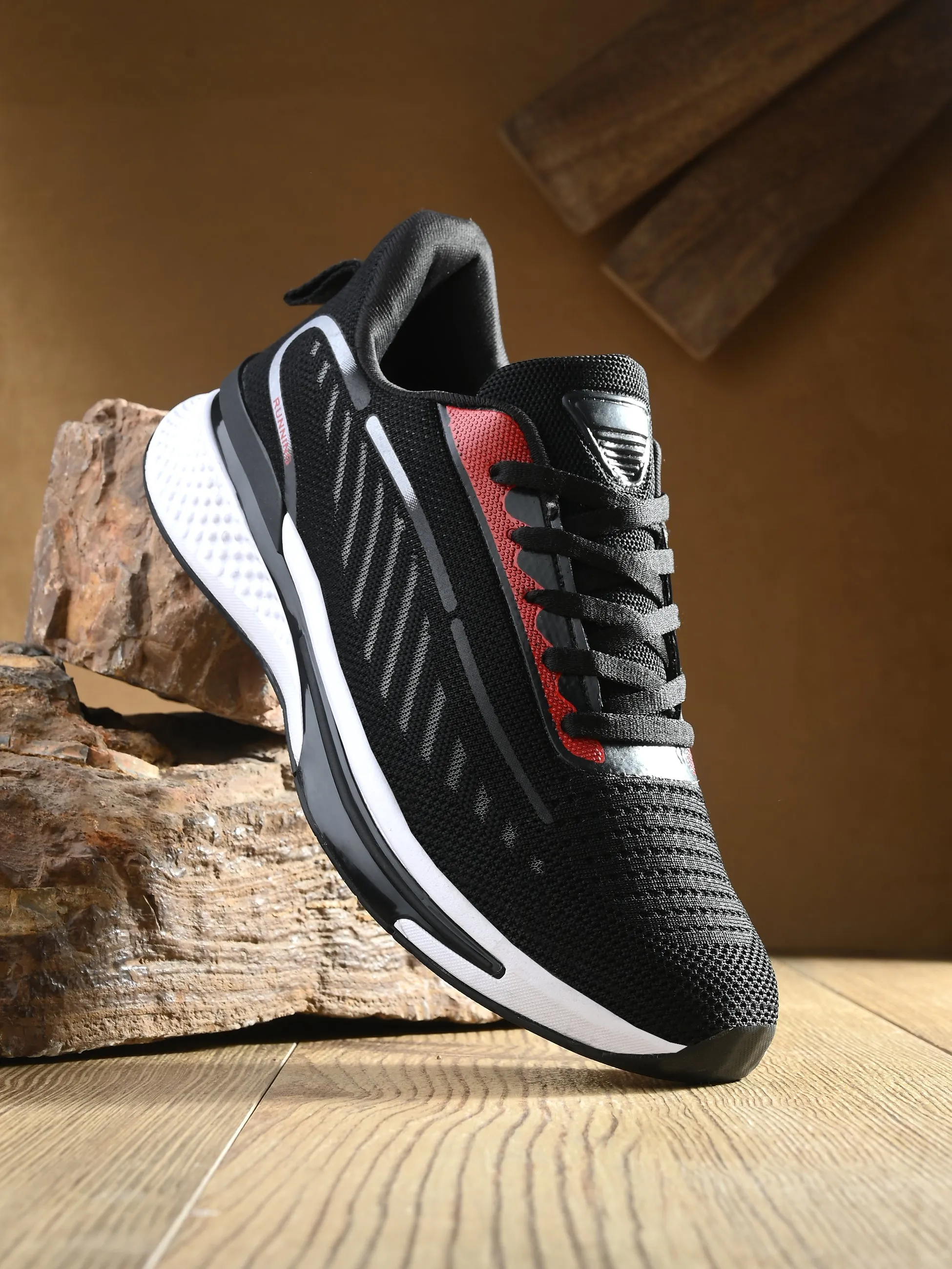 Nappa Black Sport Shoes