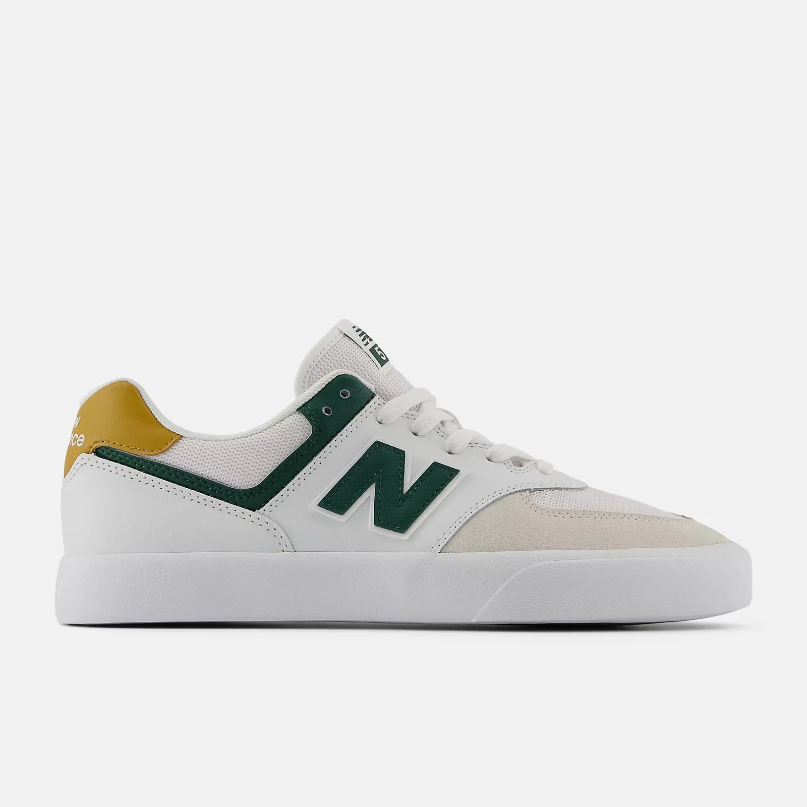 New Balance Numeric NM574VRP Wide White/Forest 2E Width