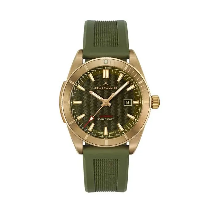 NORQAIN 42mm Adventure Sport Automatic Watch with Khaki Dial in Bronze