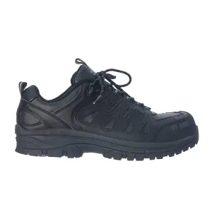 NT Work Men's Eagle Black Leather Composite Toe Athletic Work Shoe