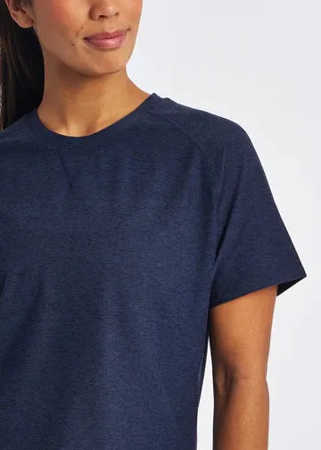 Oiselle | Lux Boxy Short Sleeve | Women's | Ink Blue