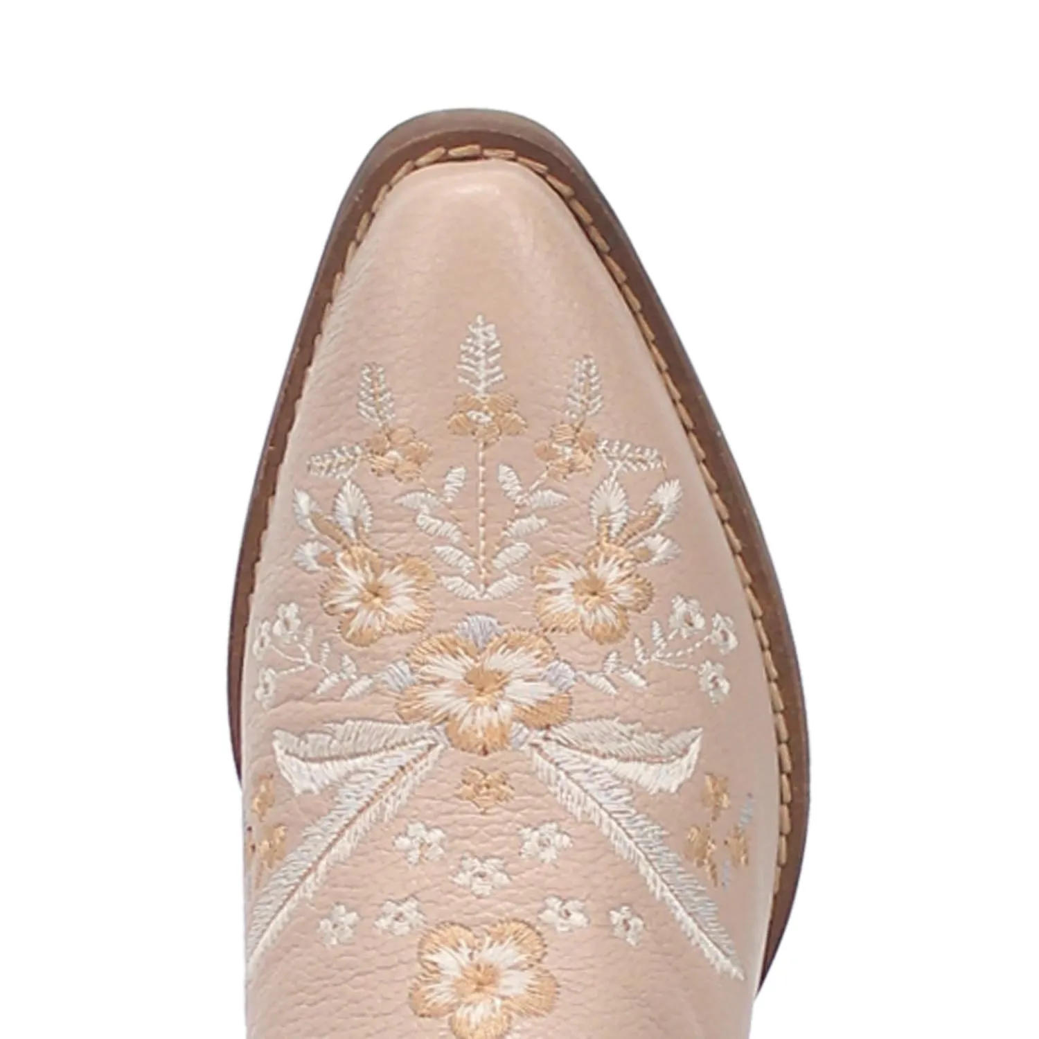 Online Exclusive | Dingo | Wildflower Leather Floral Stitch Mule Bootie in Sand Tan **PREORDER