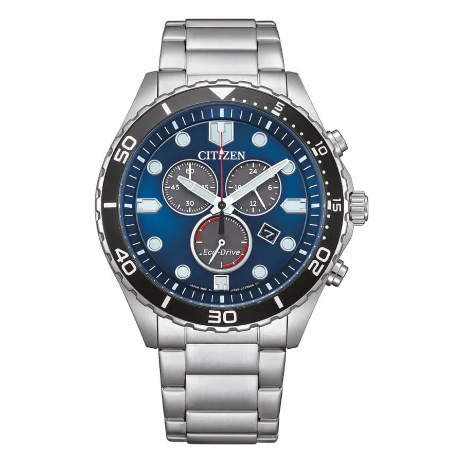 Orologio Citizen Sport Crono Eco-Drive Blu AT2560-84L