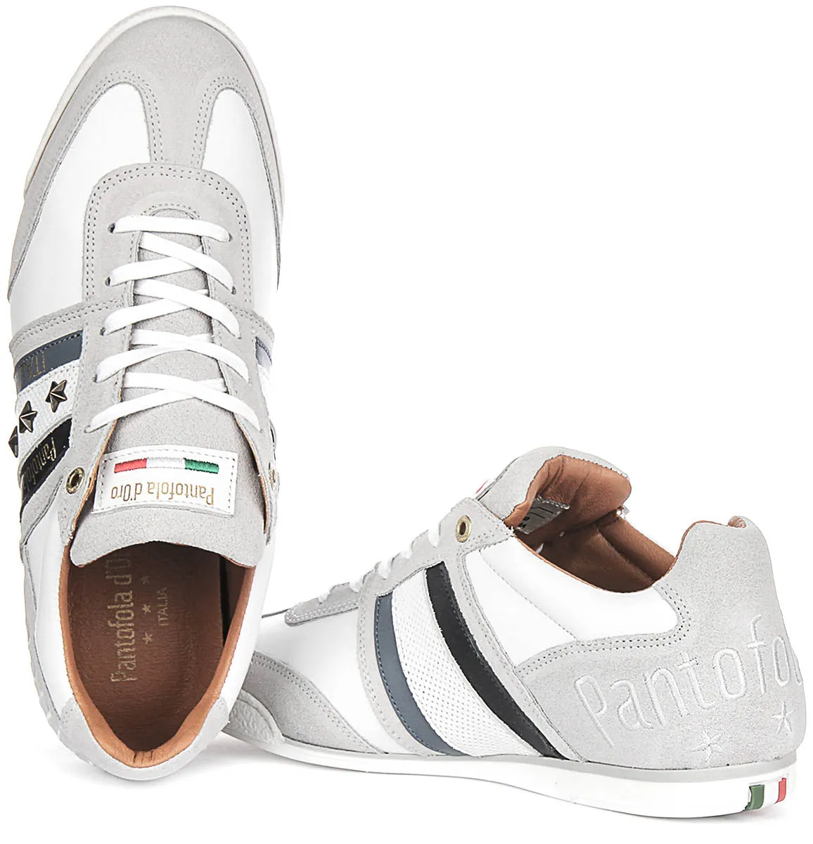 Pantofola D'Oro Imola L Stars In White Blue For Men