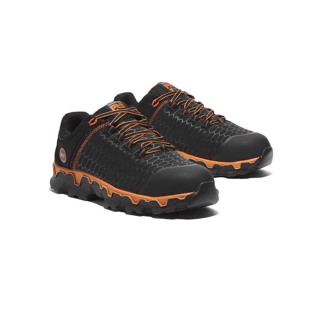 Powertrain Sport Alloy-Toe Work Shoe Black Orange