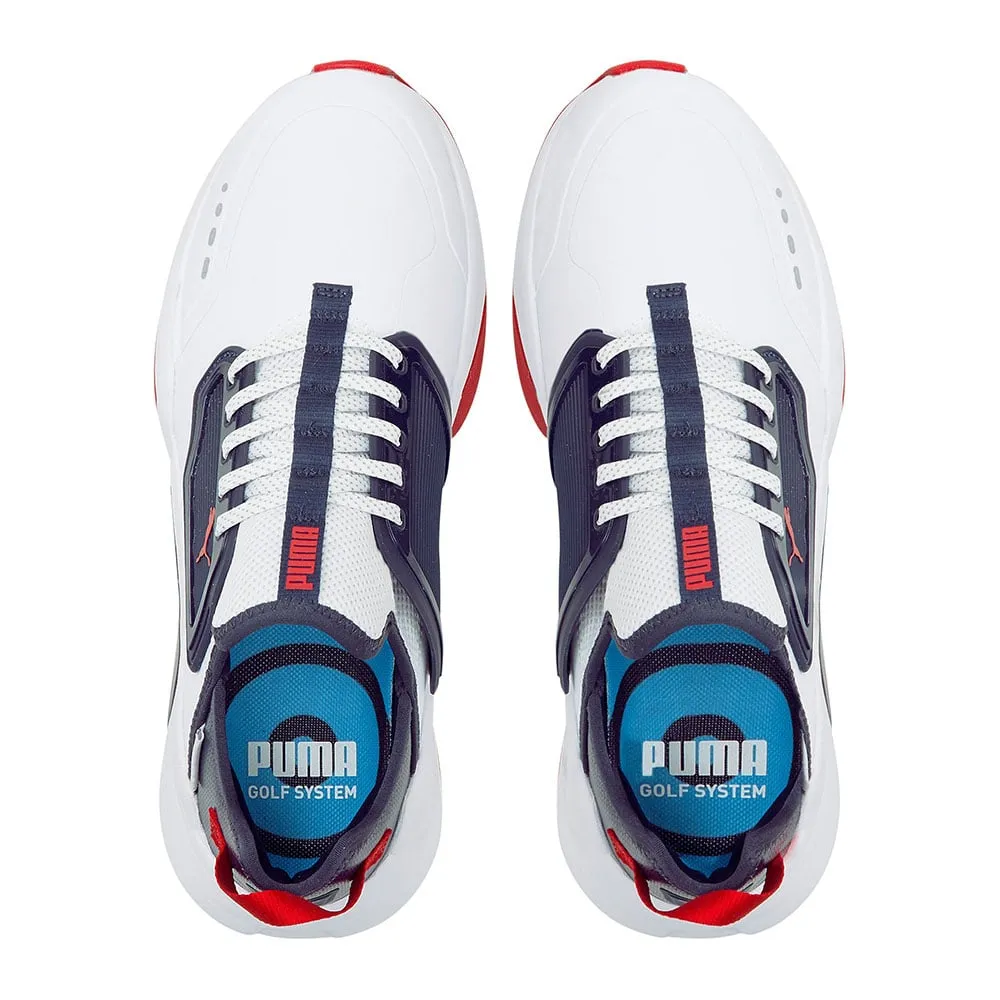 Puma GS.One Spikeless Waterproof Shoes - White/Navy Blazer/Ski Patrol