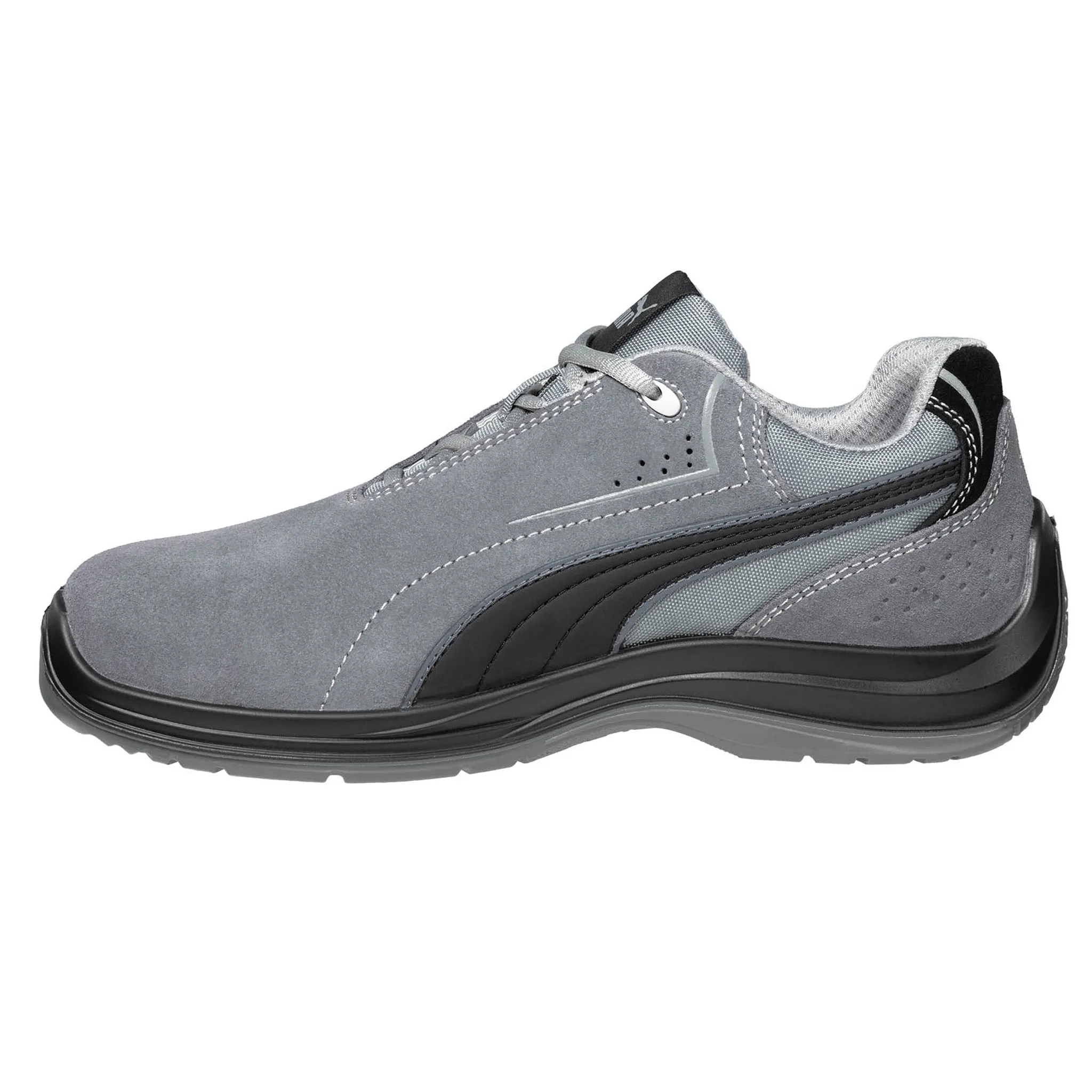 Puma Men's 643465 Touring Grey Low Composite Safety Toe Metal Free Work Shoes