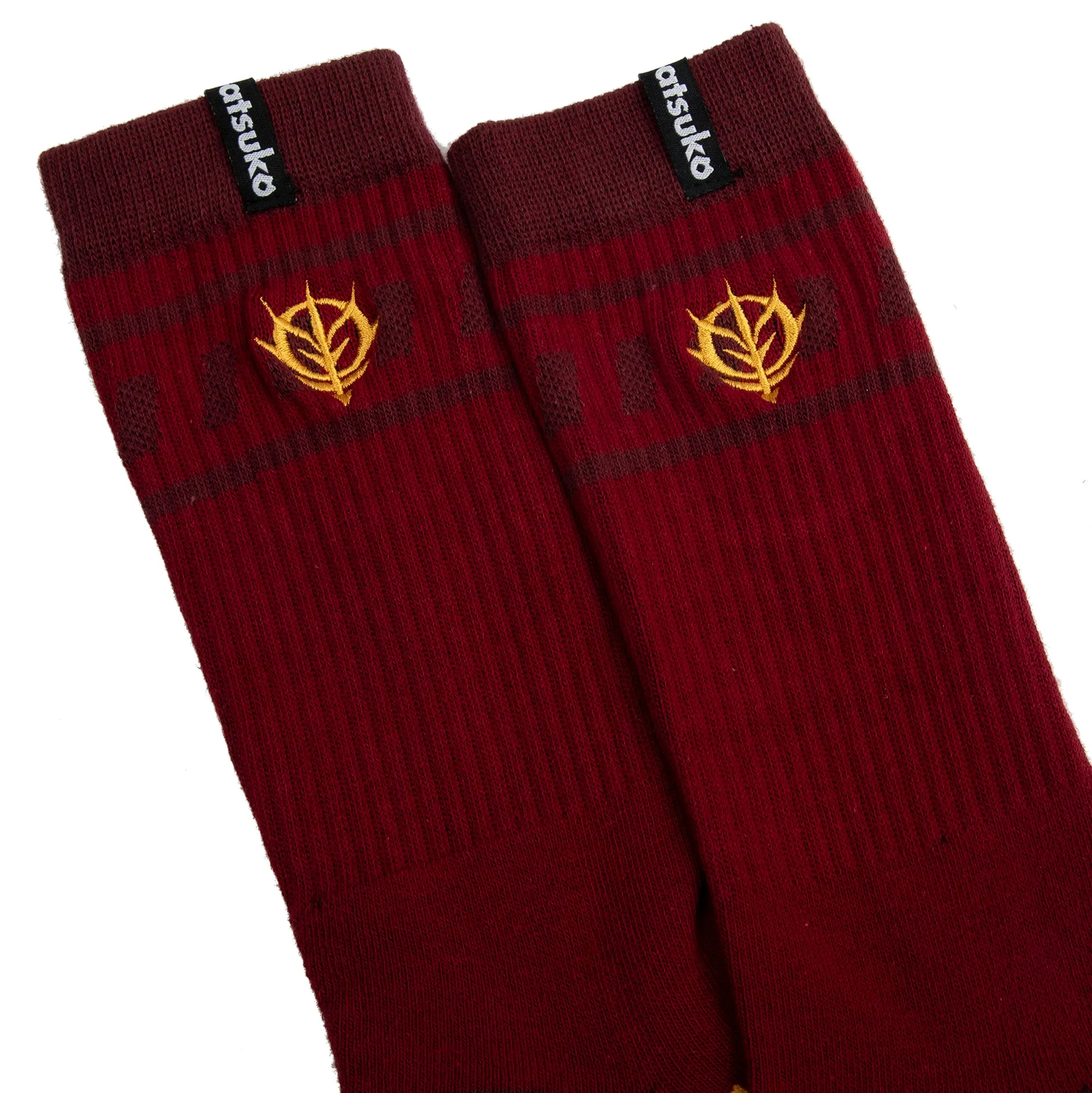 Red Comet Athletic Crew Socks