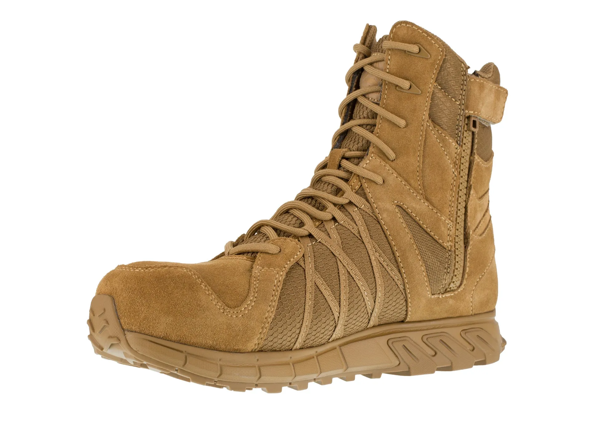 Reebok Mens Coyote Leather Work Boots Trailgrip Tactical CT