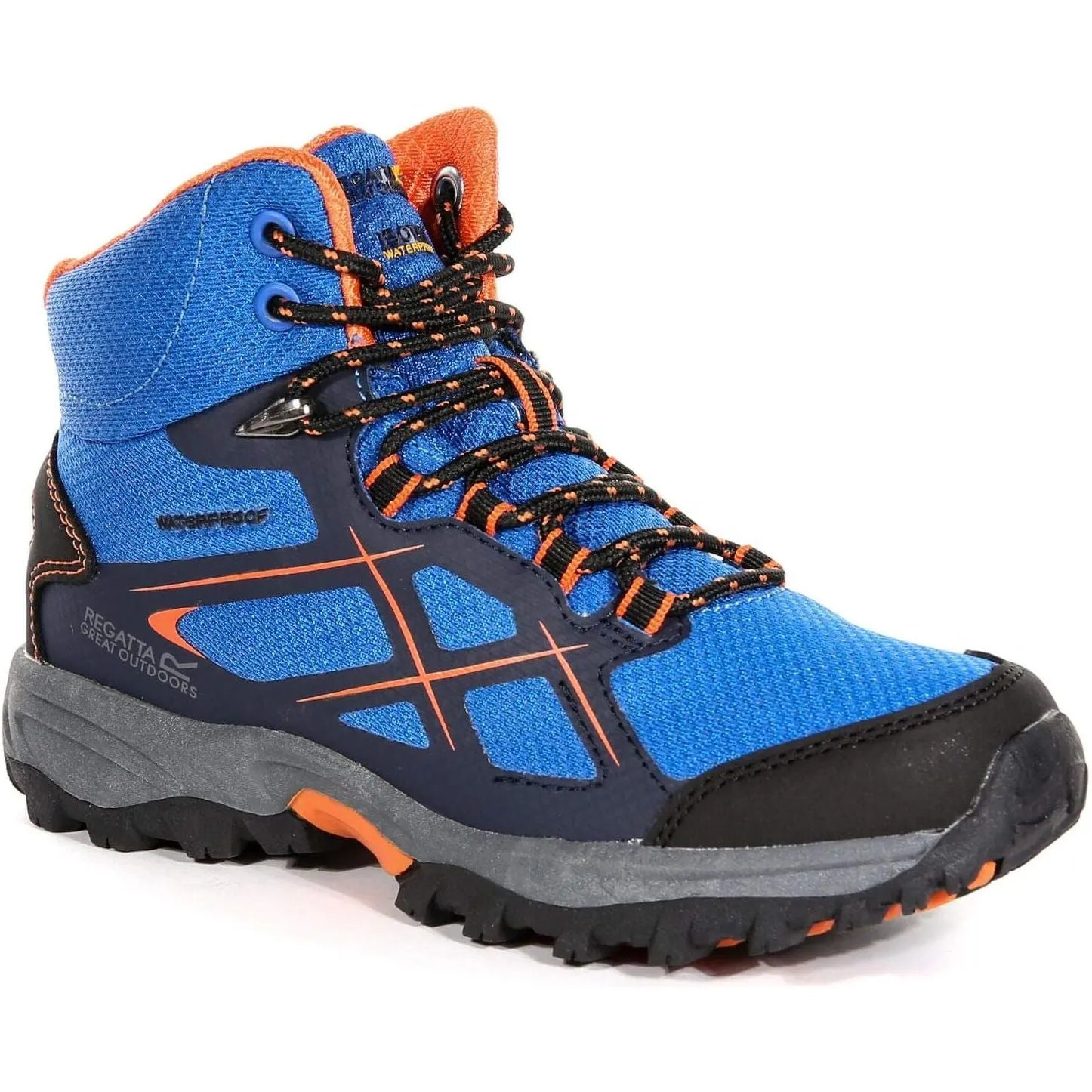 Regatta Kota Mid Junior Waterproof Walking Boots - Blue