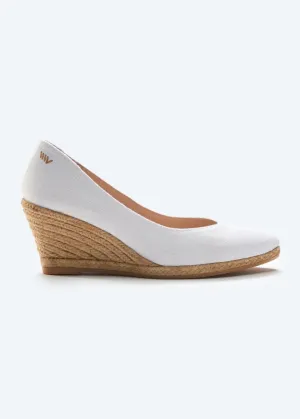 Roses Limited Edition Canvas V Cut Espadrille Wedges