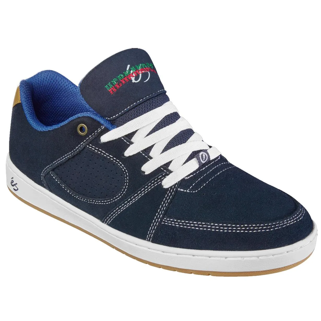 éS Accel Slim Skate Shoes Johnny Hernandez Navy