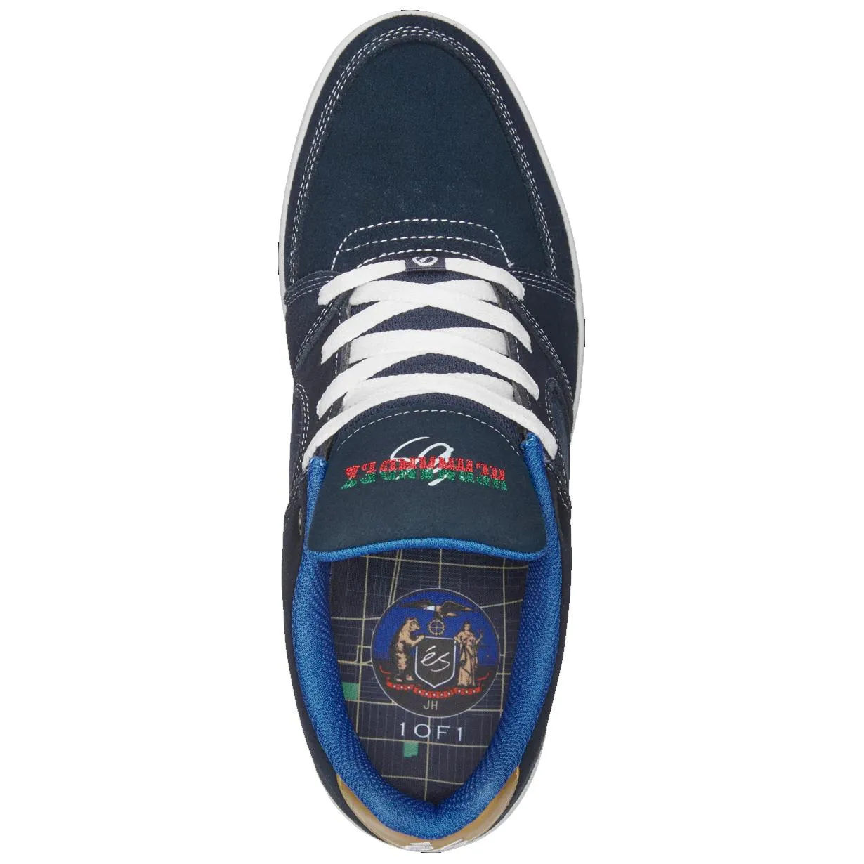 éS Accel Slim Skate Shoes Johnny Hernandez Navy