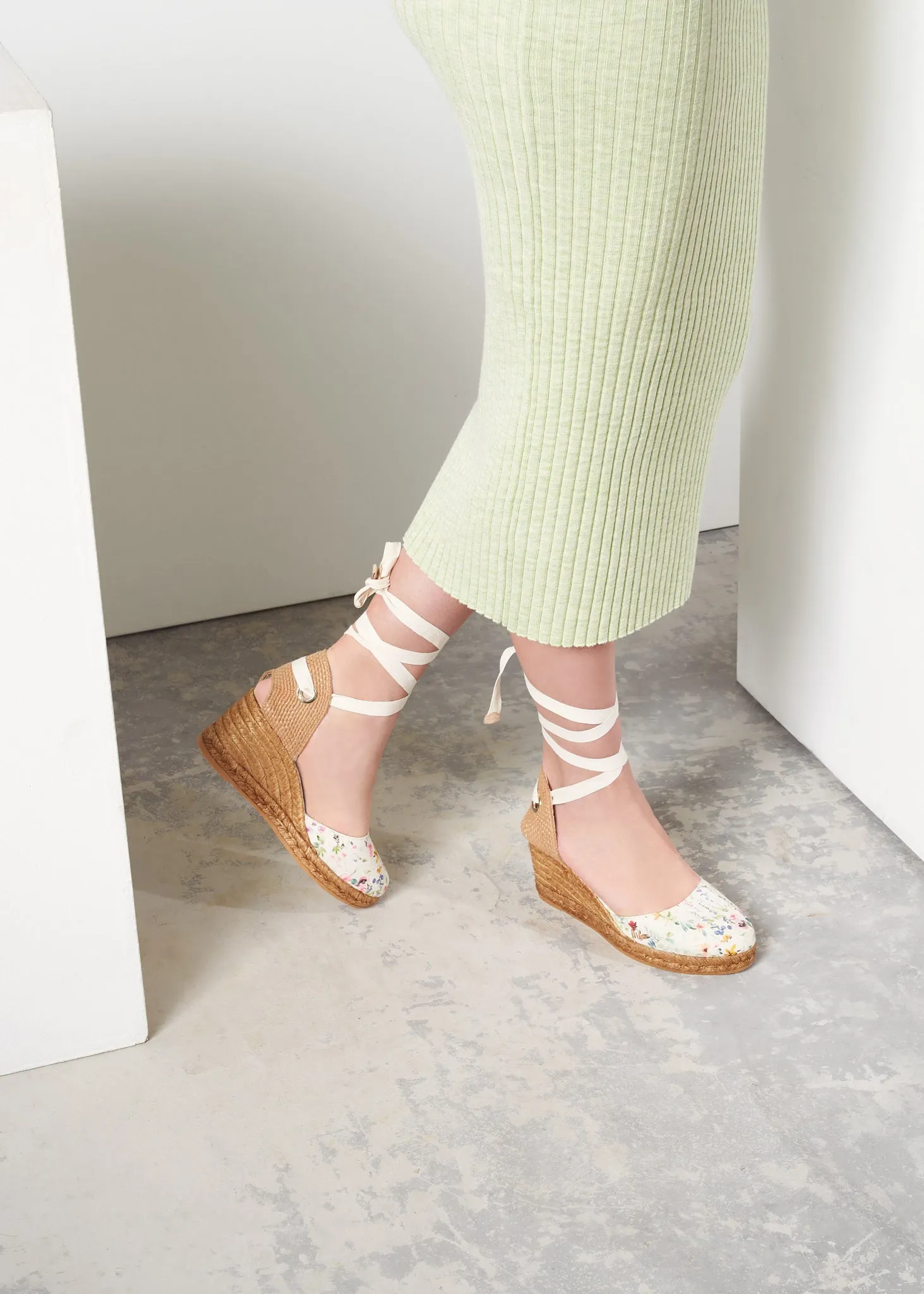 Sagaro Limited Edition Canvas Espadrille Wedges