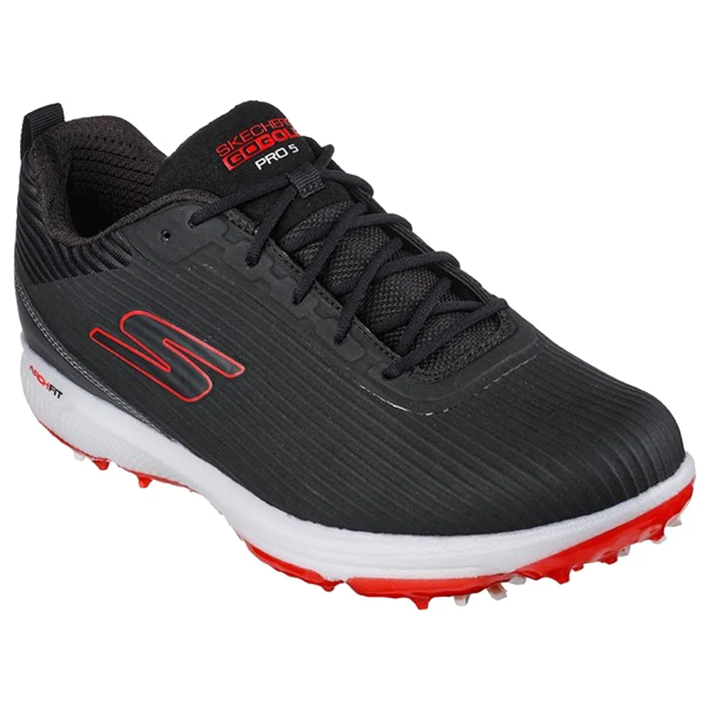 Skechers Go Golf Pro 5 Hyper Spiked Waterproof Shoes - Black/Grey